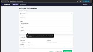 Dynamic form builder