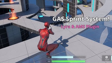 UE5 Lyra Parkour #1: Sprint system inspired by Fortnite (AMS Plugin)