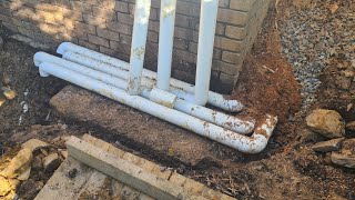 Getting muddy and laying pipe! The unfortunate tale of house renos