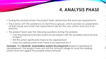 System Development Life Cycle Phases / Steps