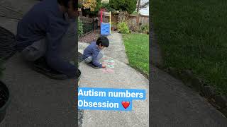 ❤️Autism NUMBERS OBSESSION ❤️#shorts #autism