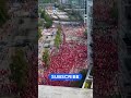 Swiss and Canadian crowds march to BC place for FIFA match
