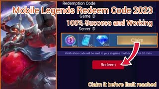 ML diamond redeem code April 8 2023 - Mobile Legends 100% Success Working ML Redeem Code