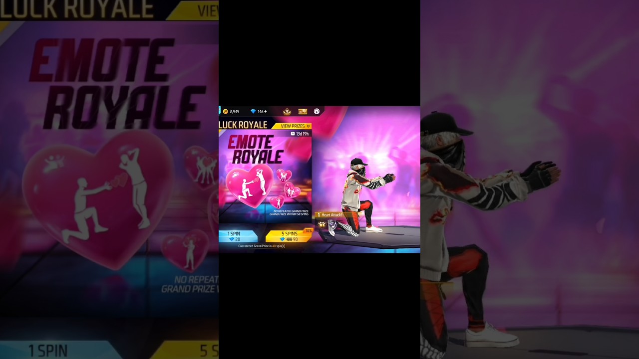 NEW VALENTINE EMOTE ROYALE 1 SPIN TRICK 🔥 - TOTAL KITNE DIAMOND LAGEGA | FREE FIRE NEW EVENT 16 FEB