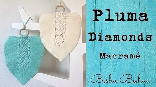 Como hacer Pluma 🪶 Diamonds 💎 en Macramé / Feather Diamonds