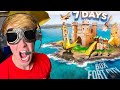 SURVIVING 7 DAYS Inside WORLDS BIGGEST Box Fort City! (PART 1)