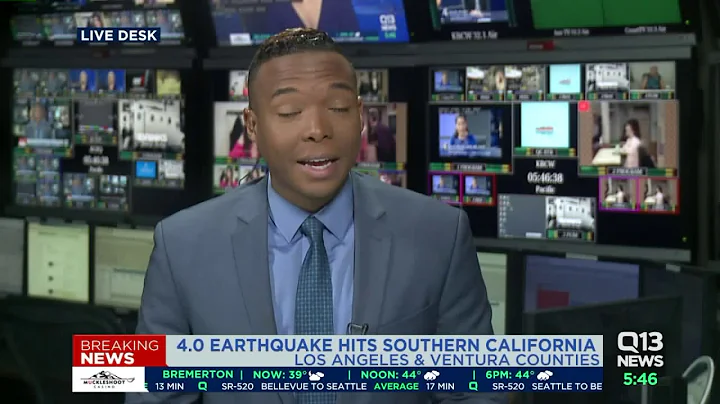 A 4.0 magnitude earthquake lightly shakes the Los Angeles area