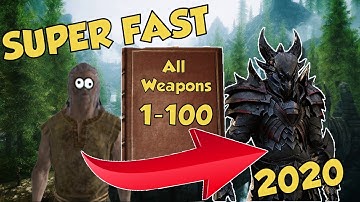 How to level up EVERY Weapon type in Skyrim in 2024 // Super Fast- Bows // Two-Handed // One Handed
