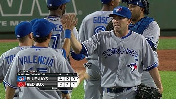 TOR@BOS: Janssen retires Holt to record the save