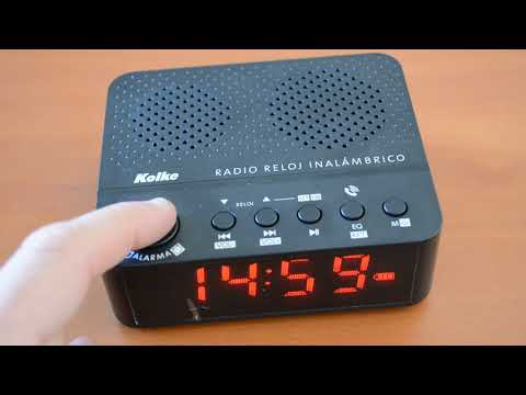 KOLKE ACCESORIOS RADIO RELOJ KVR-033 - Configuración Alarma