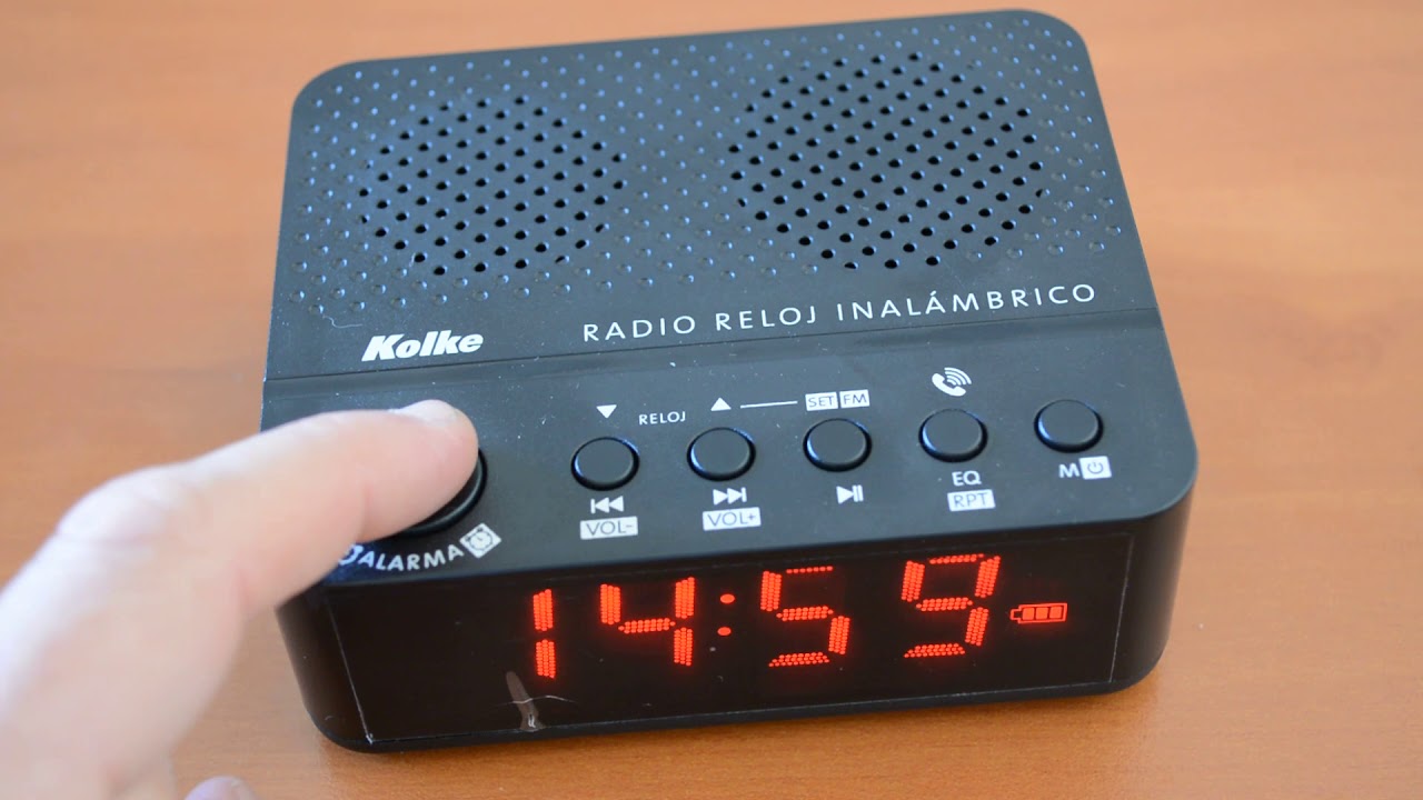 KOLKE ACCESORIOS RADIO RELOJ KVR-033 - Configuración Alarma 