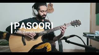 Video thumbnail of "Pasoori - Coke Studio - Fingerstyle Guitar Cover -"