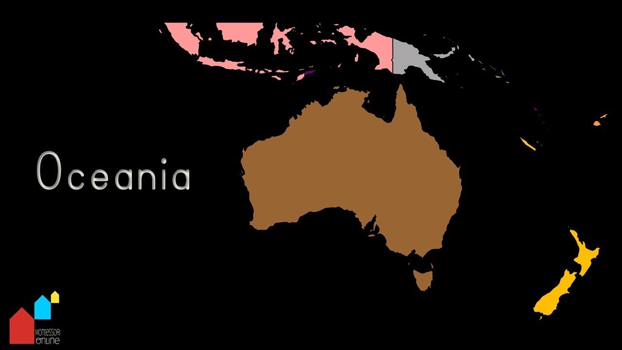 countries of oceania their capital cities and their flags children presentation