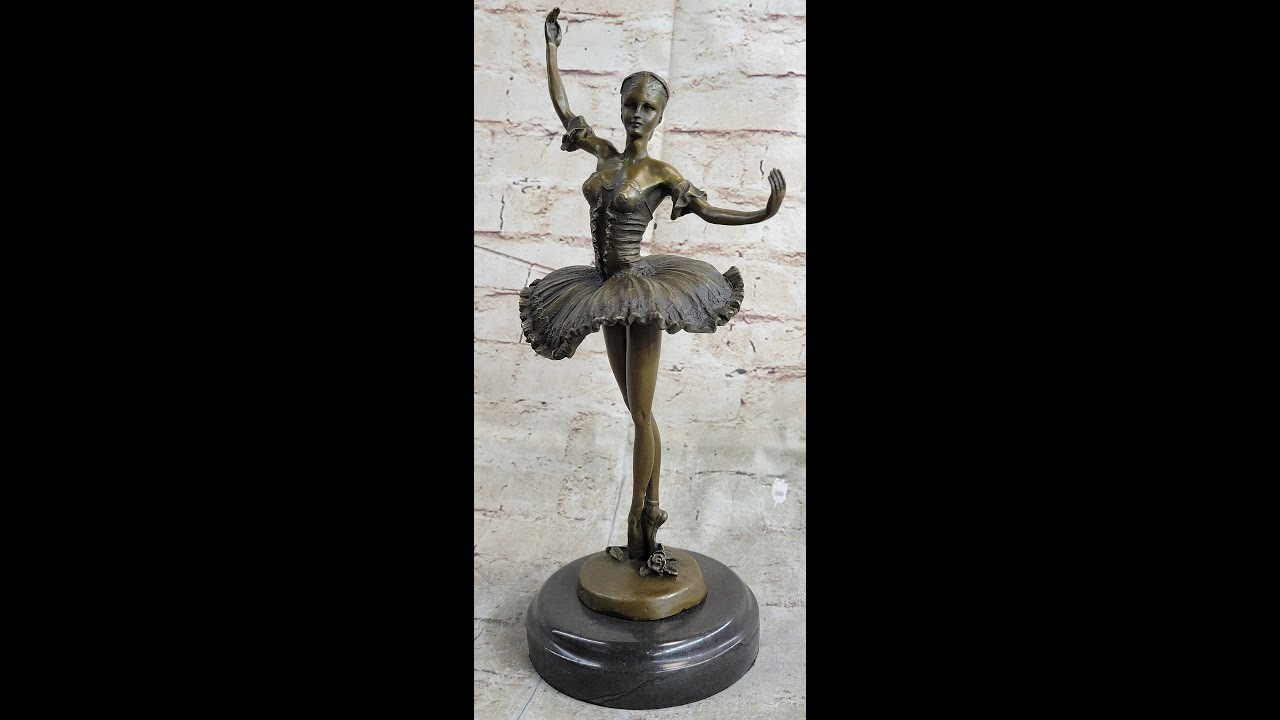 Sculpture Bronze Danseuse En Tutu – 39 Cm, Art Nouveau, Figurine