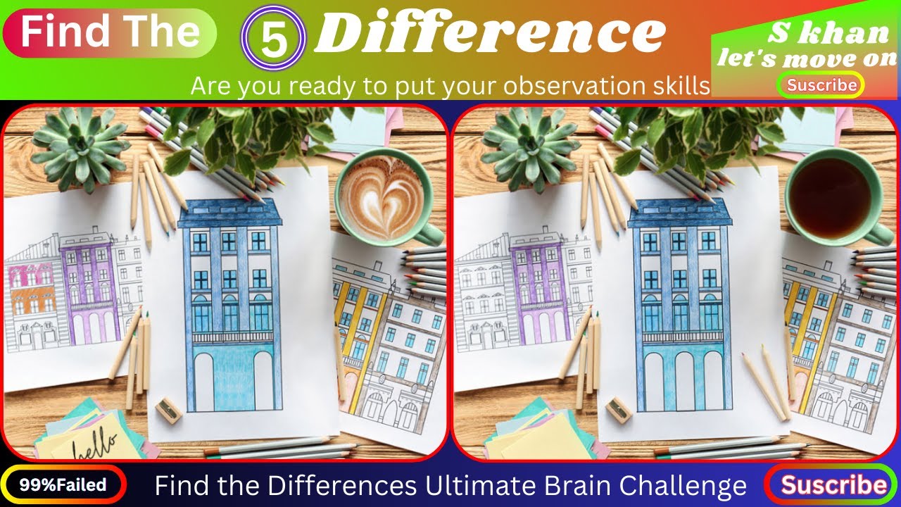 Test your skills can you find the hidden differences - YouTube