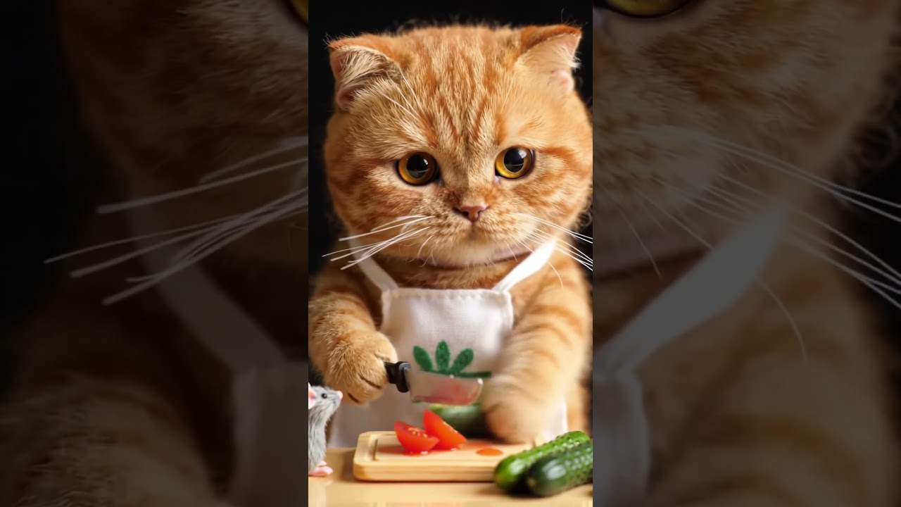 Fresh Salad… Made by a Cat?