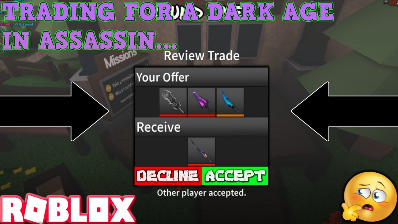 Trading For A Dark Age Roblox Assassin Pro Server Gameplay Was It Worth It Youtube - roblox assassin pro