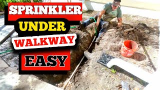 REVEALING SECRET FOR INSTALLING SPRINKLER LINE UNDER WALKWAY! by Florida Fam Five 545 views 1 year ago 11 minutes, 47 seconds