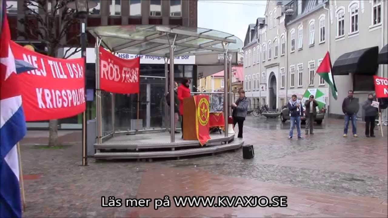 Röd Front 2015: 1-Majtal, Kommunistiska Partiet i Växjö - YouTube