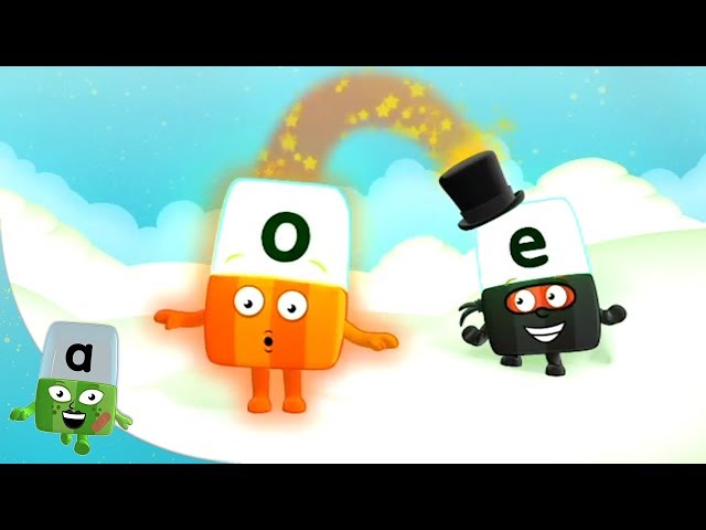 Alphablocks -  Changing Sounds with Magic E! | Learn to Read | Phonics for Kids | Learning Blocks class=