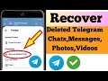 How To Recover Deleted Telegram Messages Photos Videos In Two Minutes [ New Update 2024]