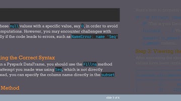 How to Replace null Values in a Column in a Pyspark DataFrame