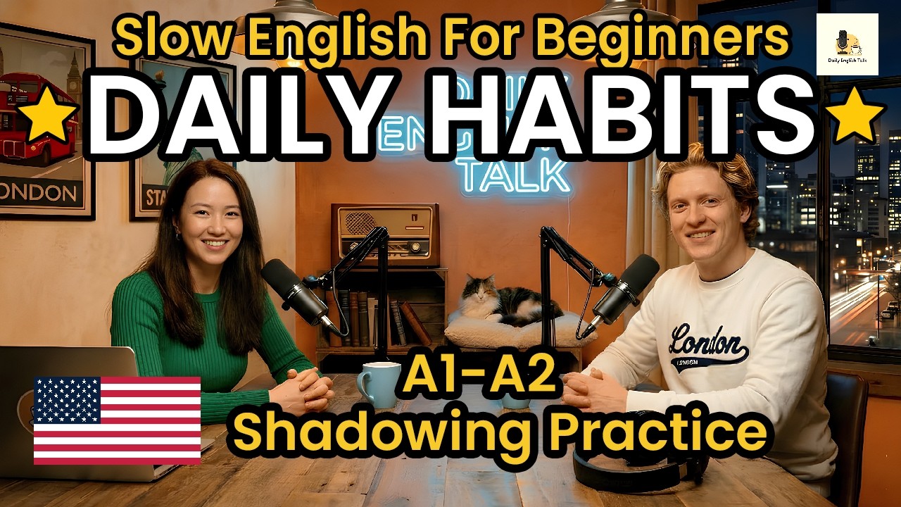 Slow English For Beginners | Listening & Speaking Practice | A1 & A2 Shadowing Practice