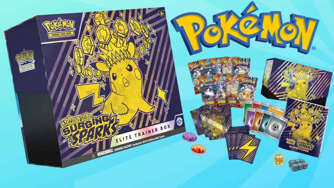 surging sparks booster box etb bundle Pokemon Scarlet and Violet 8 (SV08) Surging Sparks - Booster Box & ETB  Bundle main image 0
