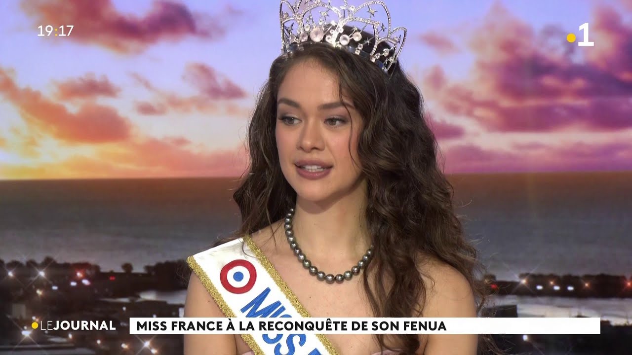 Hinaupoko Devèze, Miss France 2026 est l'invitée du journal Polynésie la 1ère