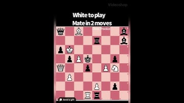 White move - Mate in 2 moves #chess #challenge