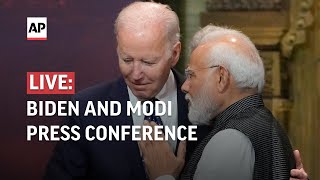LIVE | Biden and Modi hold a press conference