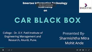 Car Black Box Project - Emertxe Embedded System Internship