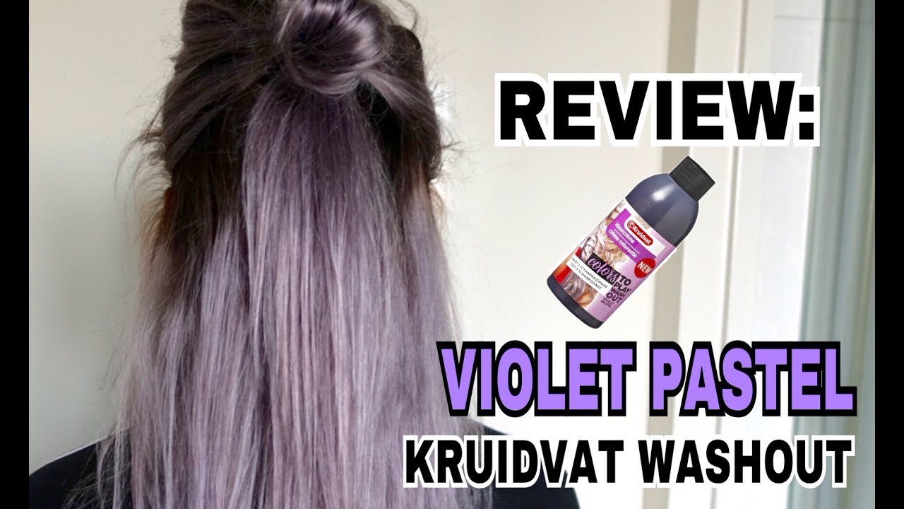 REVIEW: Kruidvat VIOLET Colors To Kleurcreme Wash Out lila haar - YouTube