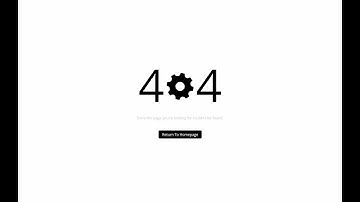 How to design and create a 404 Error Page | HTML + CSS