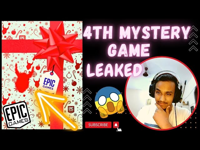 Leaks For The 4th Mystery Game on Epic Games Store😍😱 