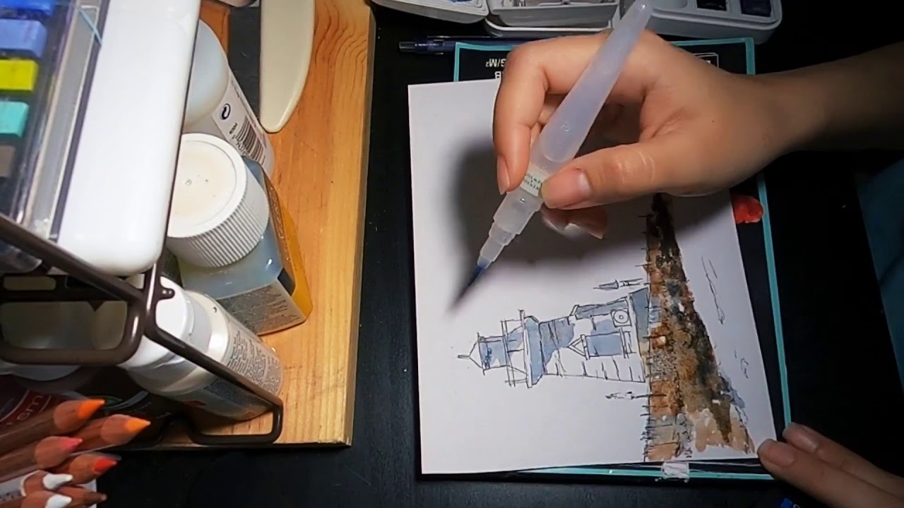 Pen and wash (watercolor) for beginners YouTube