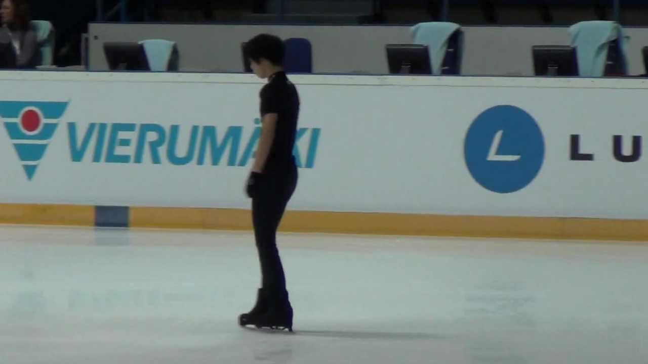 Finlandia Trophy 2012 Yuzuru HANYU FS practice