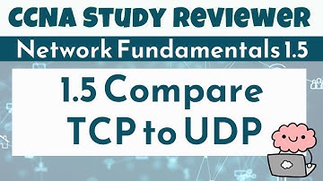 CCNA Study Reviewer -1.5  Compare TCP to UDP (with Flashcards)