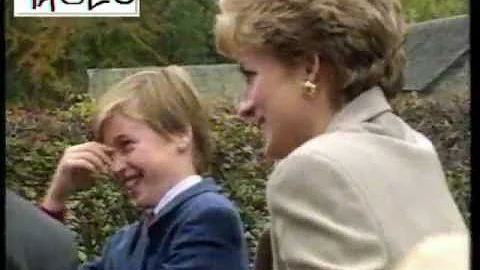 Princess Diana  William Harry 1993 rare video