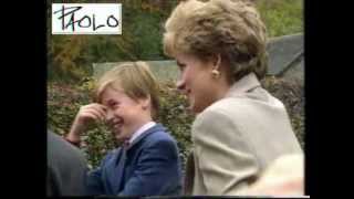 Princess Diana  William Harry 1993 rare video