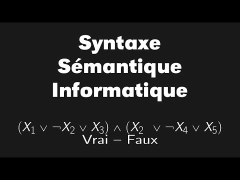 Vidéo: Que signifient sémantique et syntaxique ?