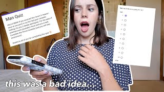 I sent a quiz to every boy I've ever had a crush on (I cried)