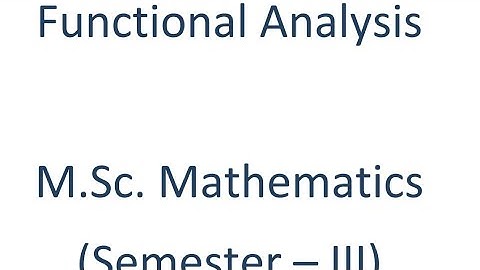 mdu msc mathematics DDE book| 3rd semester| functional analysis| unit 1 #mdu #mdudde #rohtak