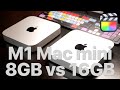 M1 Mac Mini 8GB vs 16GB Video Editing Comparison