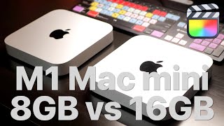 M1 Mac Mini 8GB vs 16GB Video Editing Comparison - YouTube