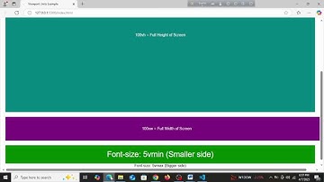 07. CSS vw, vh, vmin, vmax Explained Easily | CSS Responsive Units Tutorial