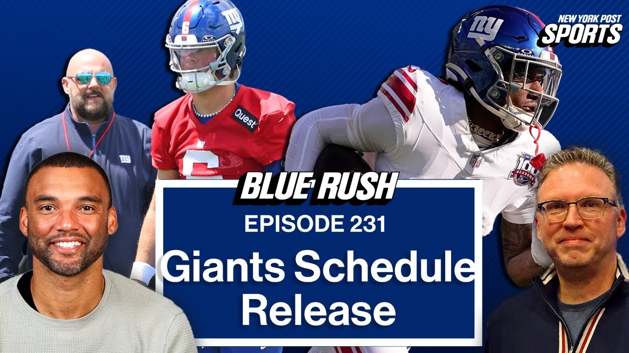 New York Giants 2025 Schedule Release Reaction | Blue Rush Live