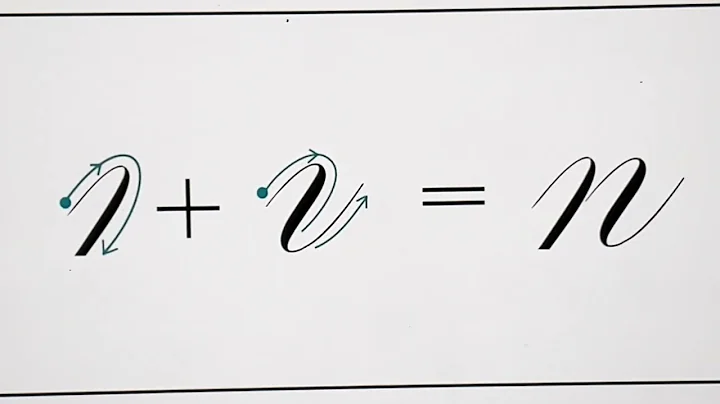 How to write copperplate 'n' (lowercase)