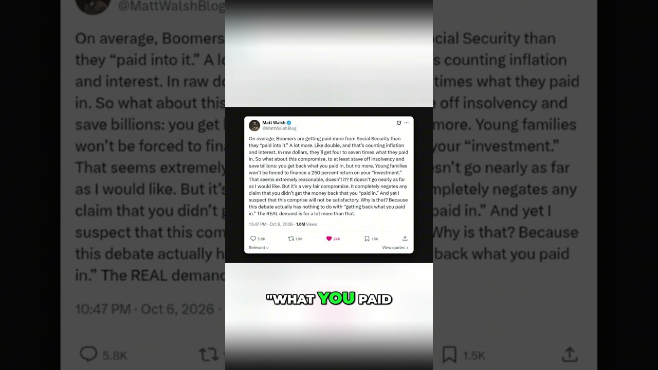 Social Security Showdown: Boomers vs. Everyone Else? #shorts