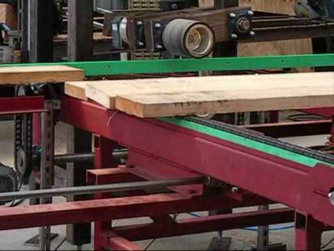 Sawmill Automated Infeed - Side View (by FirScot Ltd, Scotland) - YouTube